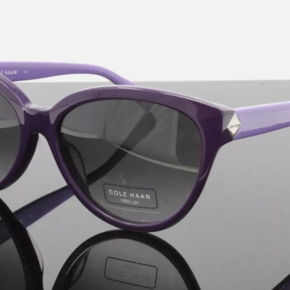 Cole Haan Sunglasses Purple Lavender Gradient Charcoal Gray Polarized UV Lenses